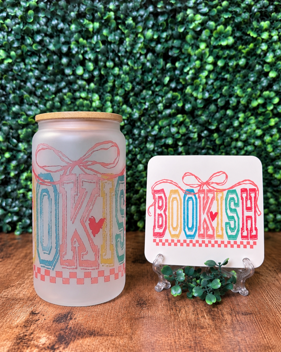 Bookish Glass Tumbler
