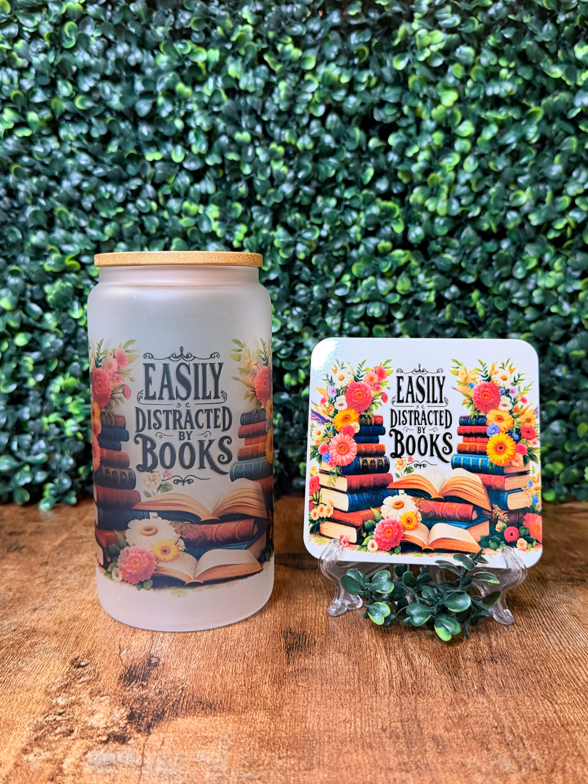 Bookish Glass Tumbler