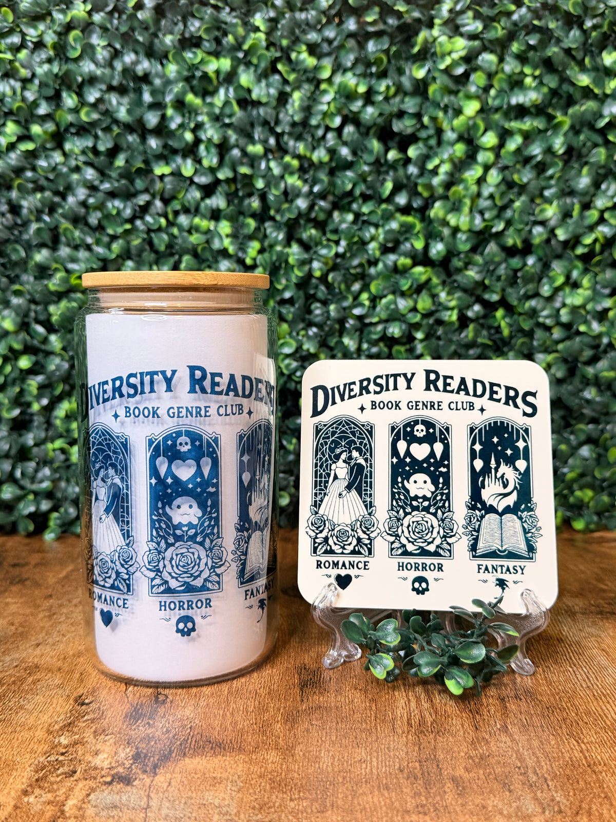 Bookish Glass Tumbler