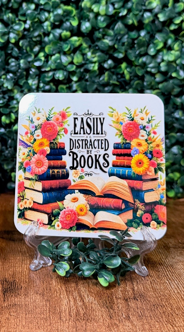 Bookish Wood Coaster