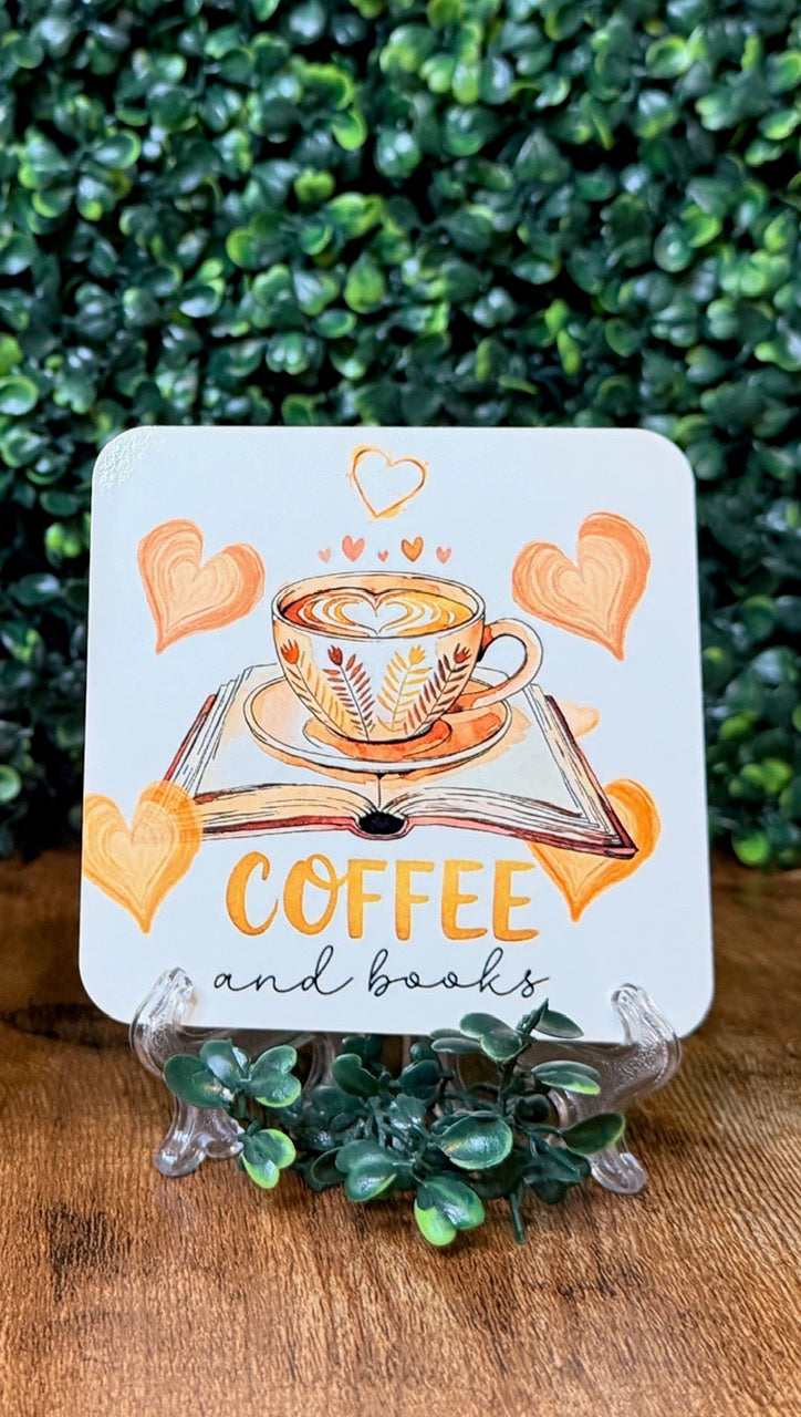 Bookish Wood Coaster