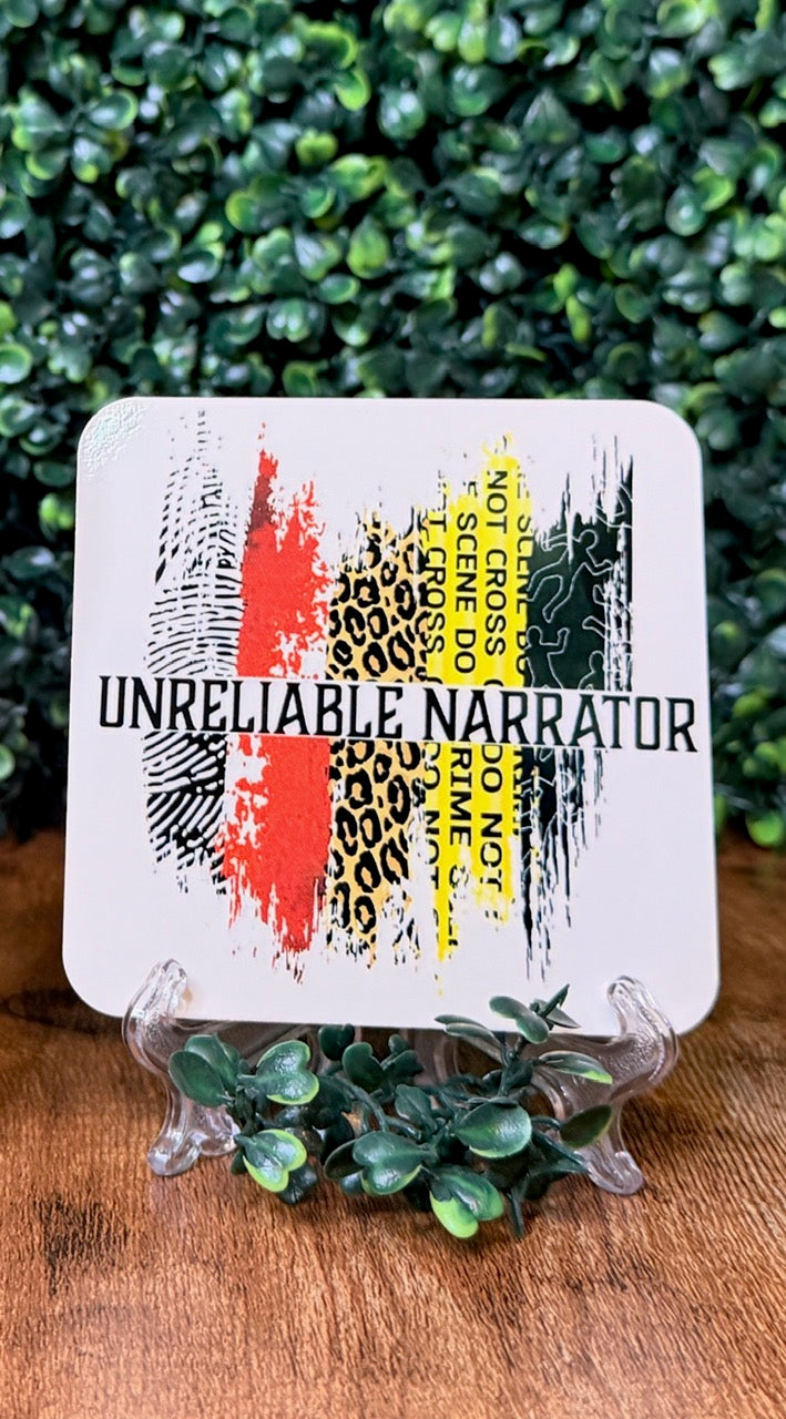Bookish Wood Coaster