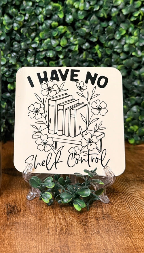 Bookish Wood Coaster