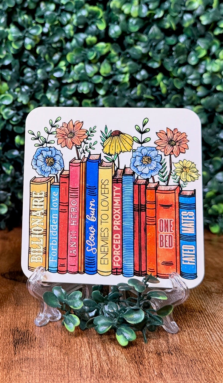Bookish Wood Coaster