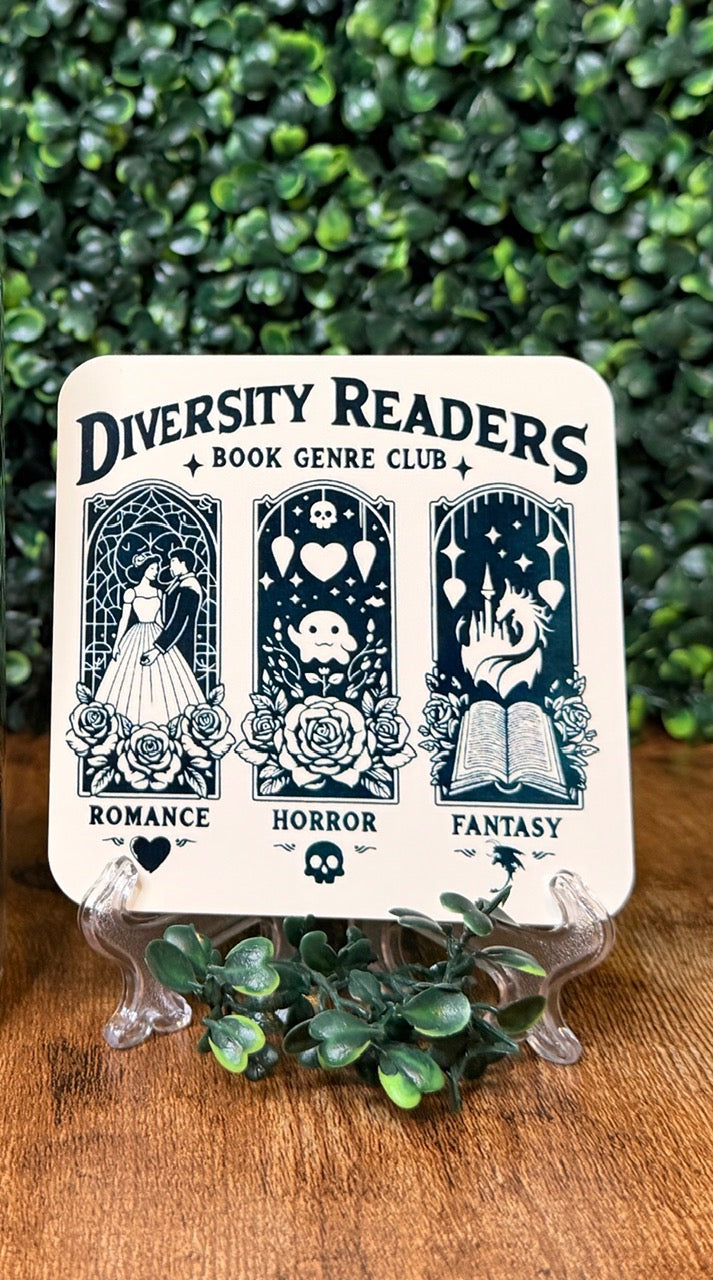Bookish Wood Coaster