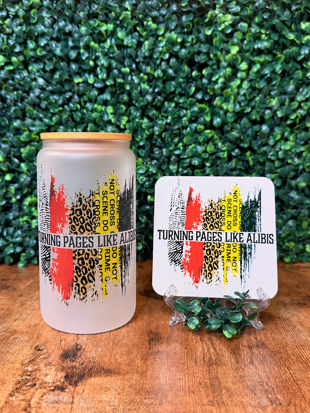 Bookish Glass Tumbler