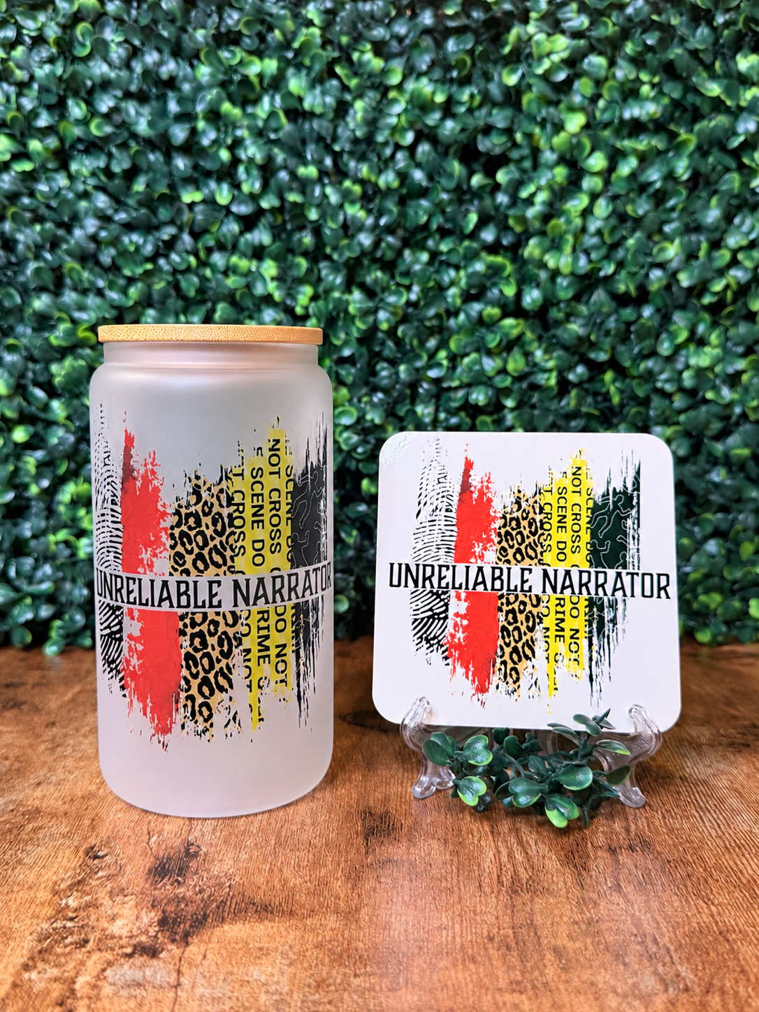 Bookish Glass Tumbler